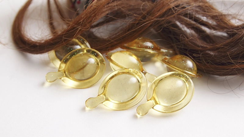 Serum Capsules for hair .