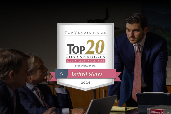 Breit Biniazan Recognized for Securing One of the Top 20 Verdicts in the United States in 2024